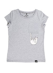 Женская футболка с падающим котом Fallin FuckOff-Cat