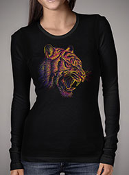 Женская футболка с длинным рукавом Blazing Tiger