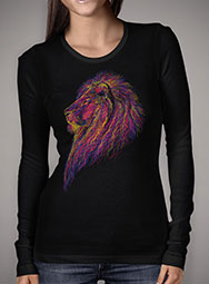 Женская футболка с длинным рукавом Lion Scribble