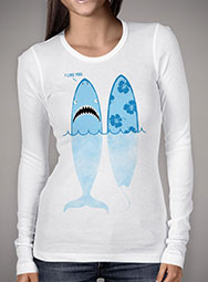 Женская футболка с длинным рукавом Shark Like