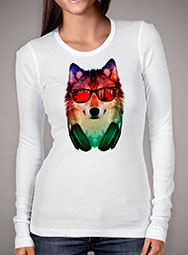 Женская футболка с длинным рукавом Hippie Wolf