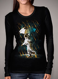 Женская футболка с длинным рукавом Meteor Shower in Space V2