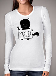 Женская футболка с длинным рукавом Yolo Enjoy It