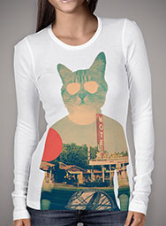 Женская футболка с длинным рукавом Cool Cat
