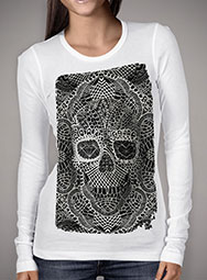 Женская футболка с длинным рукавом Lace Skull