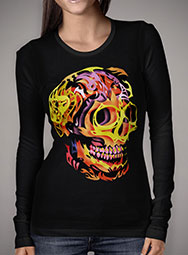 Женская футболка с длинным рукавом Skull V