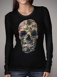 Женская футболка с длинным рукавом Skull Town