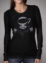 Женская футболка с длинным рукавом Black Metal Coffee