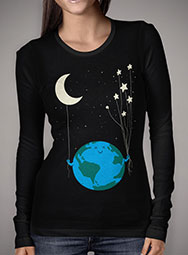 Женская футболка с длинным рукавом Under the Moon and Stars