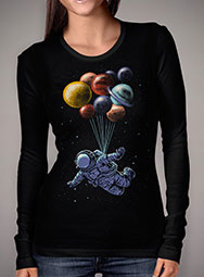 Женская футболка с длинным рукавом Space Travel