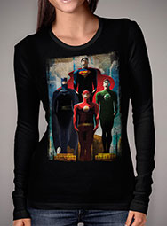 Женская футболка с длинным рукавом Justice League Legends