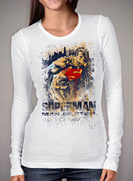 Женская футболка с длинным рукавом Man of Steel