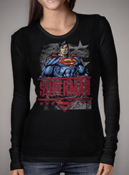 Женская футболка с длинным рукавом Superman - All American Hero