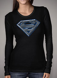 Женская футболка с длинным рукавом Superman - Man of Steel