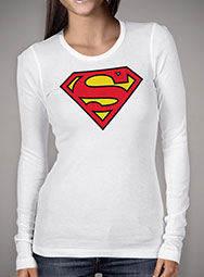 Женская футболка с длинным рукавом Superman Logo