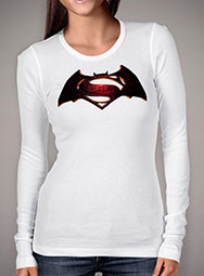 Женская футболка с длинным рукавом Batman v Superman Logo