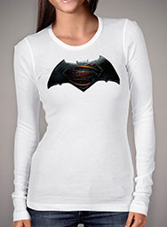 Женская футболка с длинным рукавом Batman vs Superman Logo