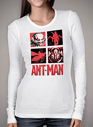 Женская футболка с длинным рукавом Ant-Man vs Yellowjacket Squared