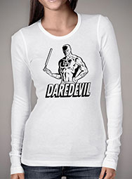 Женская футболка с длинным рукавом Daredevil Outline