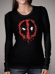 Женская футболка с длинным рукавом Deadpool Splatter