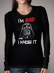 Женская футболка с длинным рукавом Bad Darth Vader