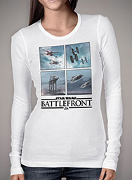 Женская футболка с длинным рукавом Battlefront Four Square