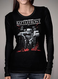 Женская футболка с длинным рукавом Battlefront Stormtrooper Charge