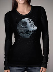 Женская футболка с длинным рукавом Death Star