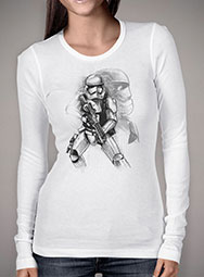 Женская футболка с длинным рукавом First Order Stormtrooper Sketch