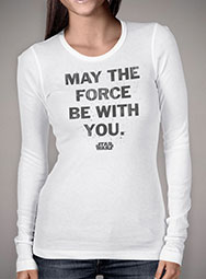 Женская футболка с длинным рукавом May the Force Be With You Distressed