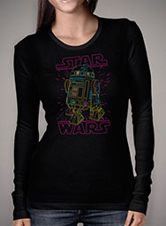 Женская футболка с длинным рукавом Neon R2-D2