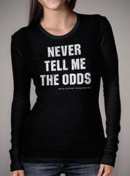 Женская футболка с длинным рукавом Never Tell Me the Odds