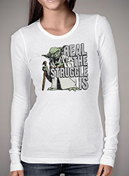Женская футболка с длинным рукавом Real The Struggle Is