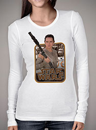 Женская футболка с длинным рукавом Rey and BB-8