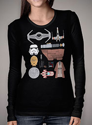 Женская футболка с длинным рукавом Star Wars Essentials
