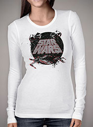 Женская футболка с длинным рукавом Star Wars Ship Splatter