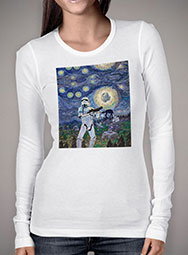 Женская футболка с длинным рукавом Stormtrooper Starry Night