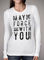 Женская футболка с длинным рукавом The Force