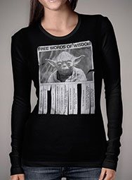 Женская футболка с длинным рукавом Yodas Words of Wisdom