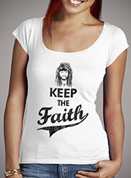 Женская футболка с глубоким вырезом Keep The Faith