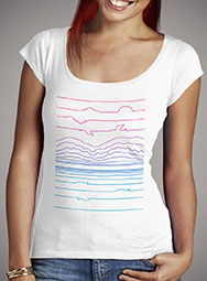 Женская футболка с глубоким вырезом Linescape