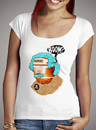Женская футболка с глубоким вырезом Mr. Boom Man