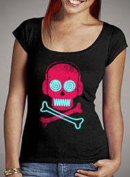 Женская футболка с глубоким вырезом Neon Pirates