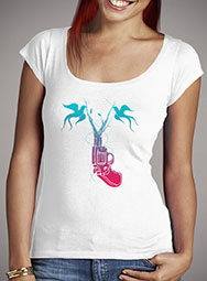 Женская футболка с глубоким вырезом Peacetol