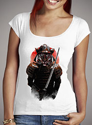 Женская футболка с глубоким вырезом The Furious Samurai