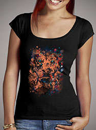 Женская футболка с глубоким вырезом The Lion Whisperer