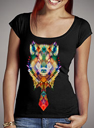 Женская футболка с глубоким вырезом Corporate Wolf