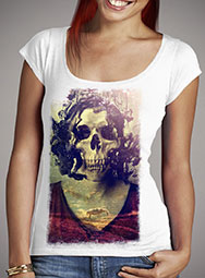 Женская футболка с глубоким вырезом Miss Skull