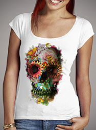 Женская футболка с глубоким вырезом Skull 2