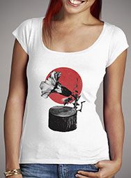Женская футболка с глубоким вырезом Gramophone